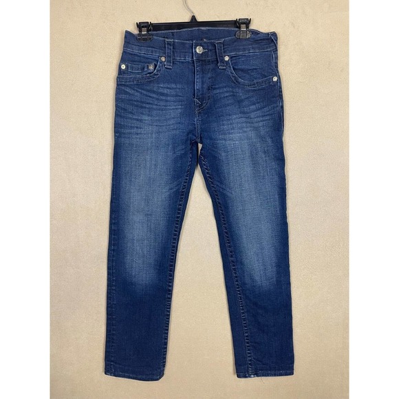 True Religion Rocco Relax Skinny Jeans Mens 31 Mid‎ Rise Blue Denim - Picture 1 of 12